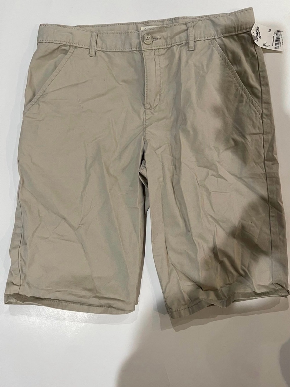 *OshKosh B'gosh Boys Tan Chino Shorts